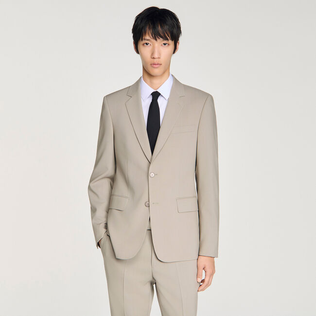 Wool suit jacket - Men | Sandro