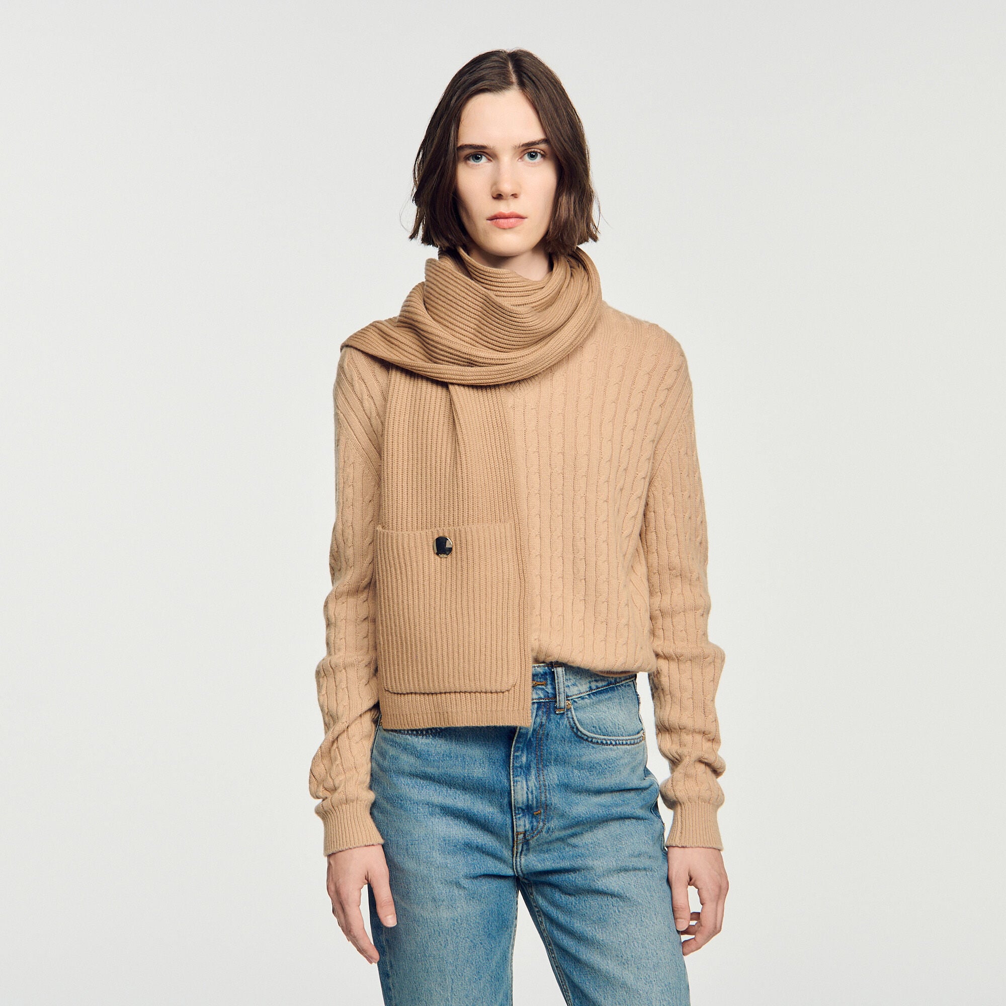 Wool and cashmere scarf - Women | Sandro