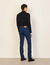 Raw denim cotton jeans