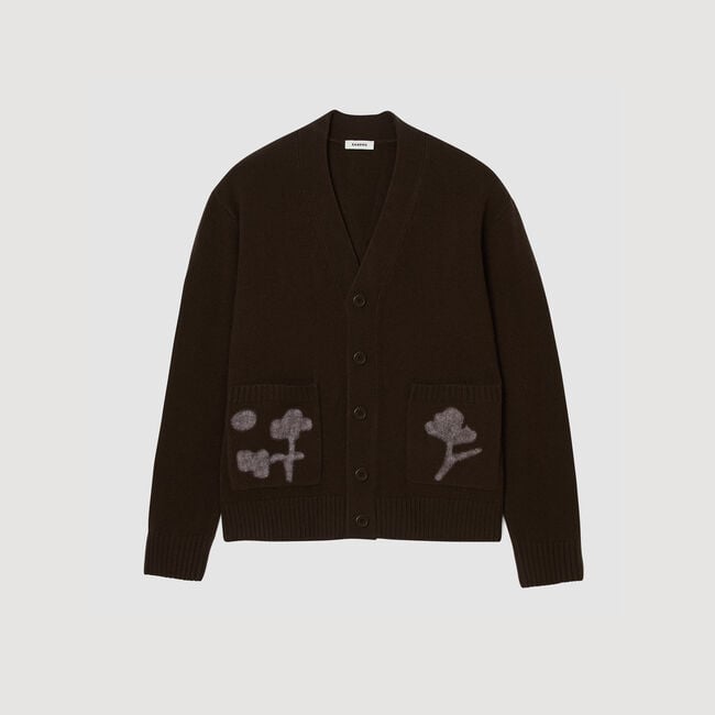 Floral pattern cardigan
