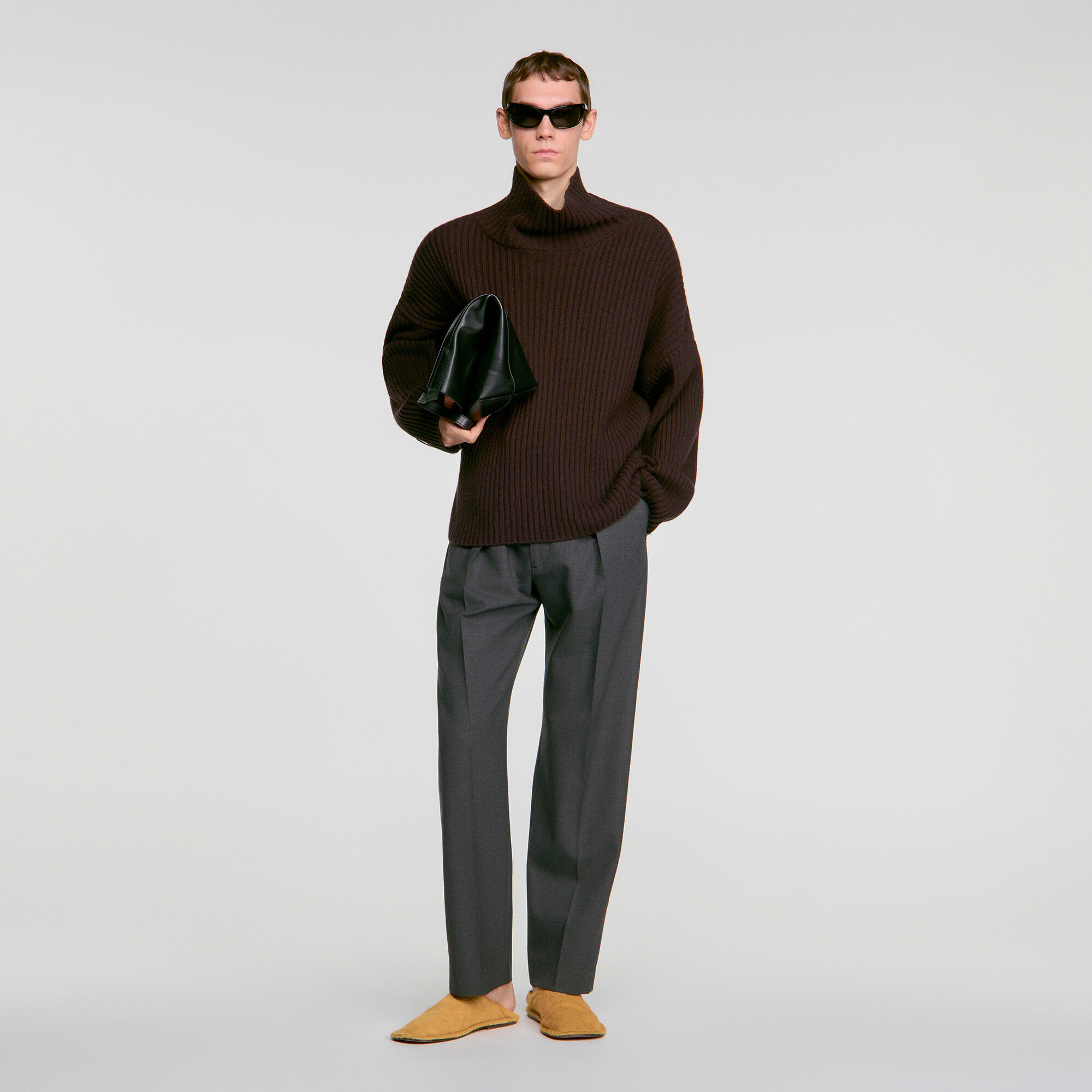 Ribbed wool and cashmere jumper