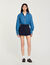 Skort with decorative belt loops