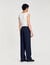 Elasticated wide-leg trousers