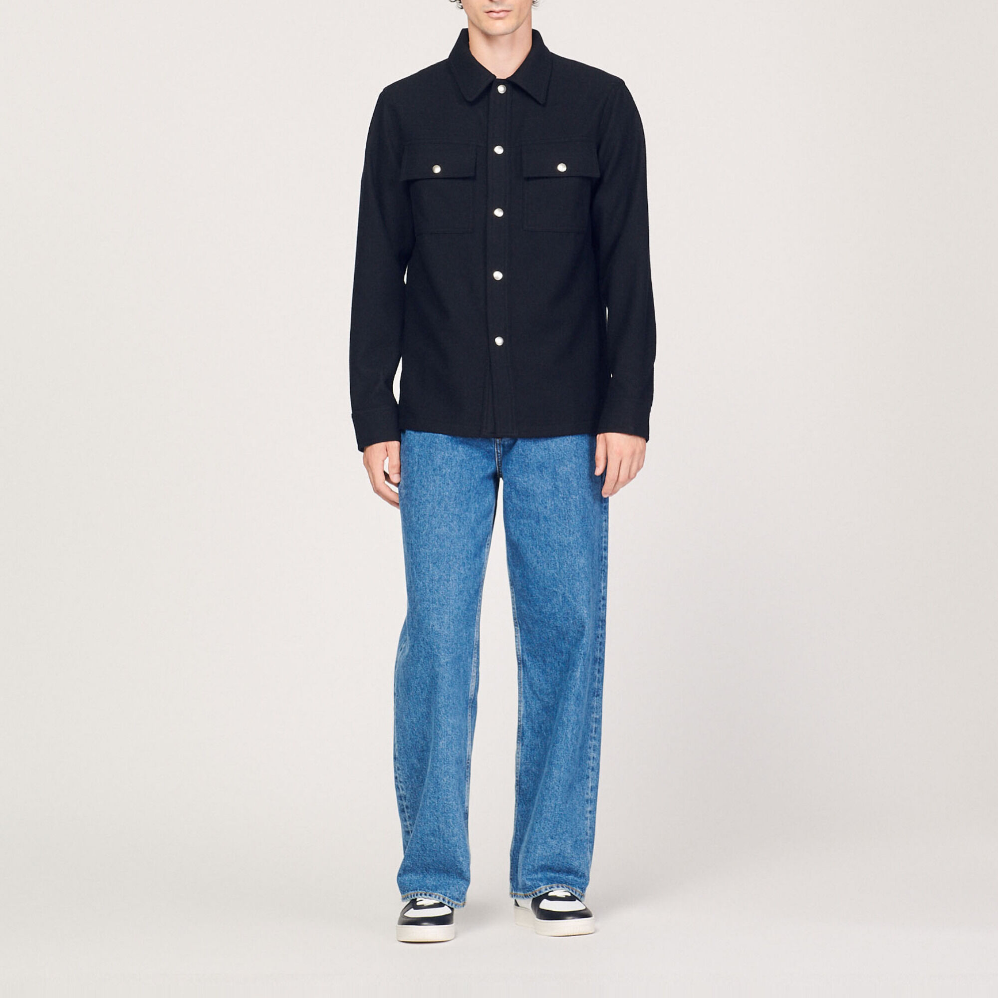 Wool overshirt