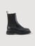 Ankle boots with notched sole