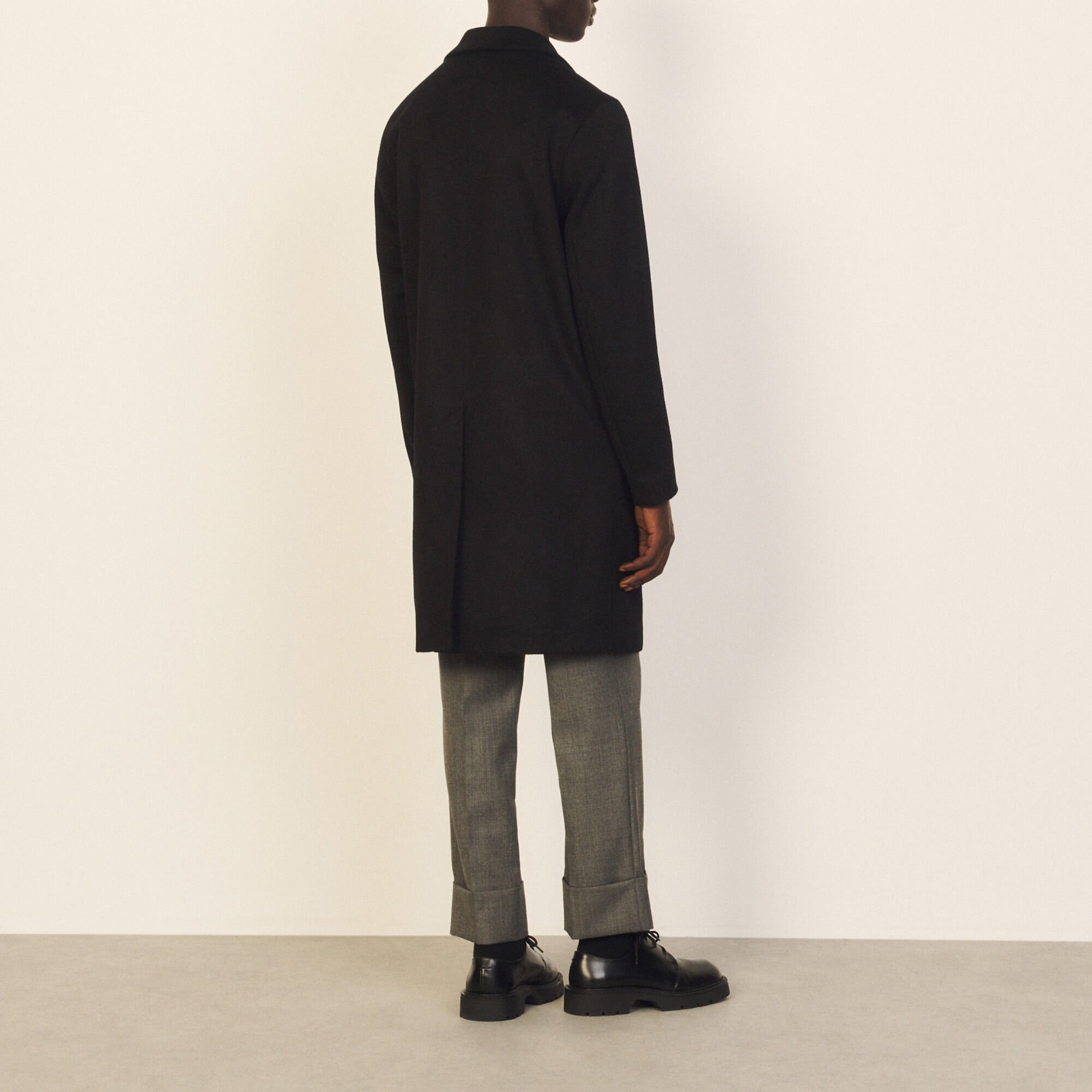 Wool and cashmere coat