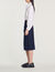Striped zip skirt
