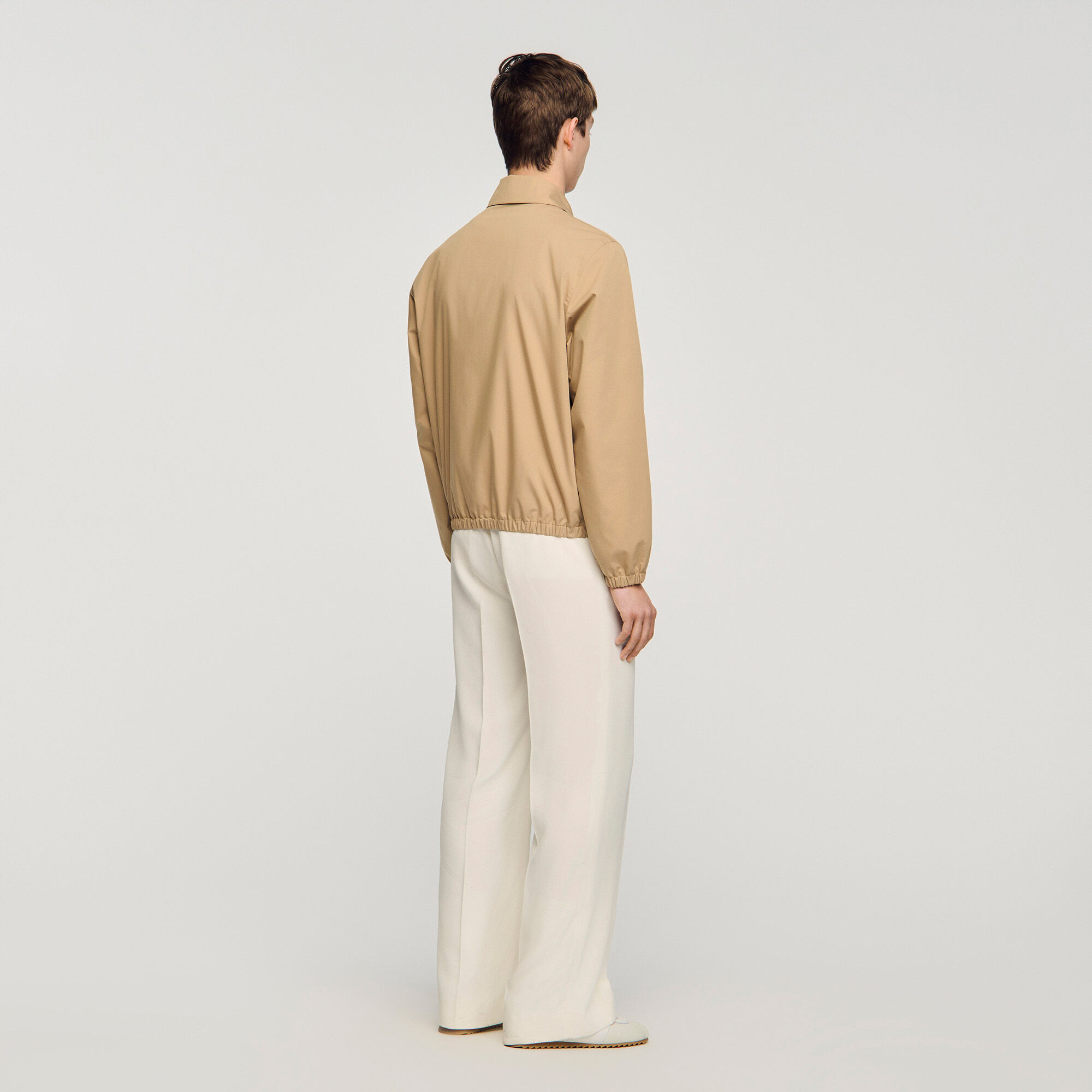 Zip-up cotton jacket