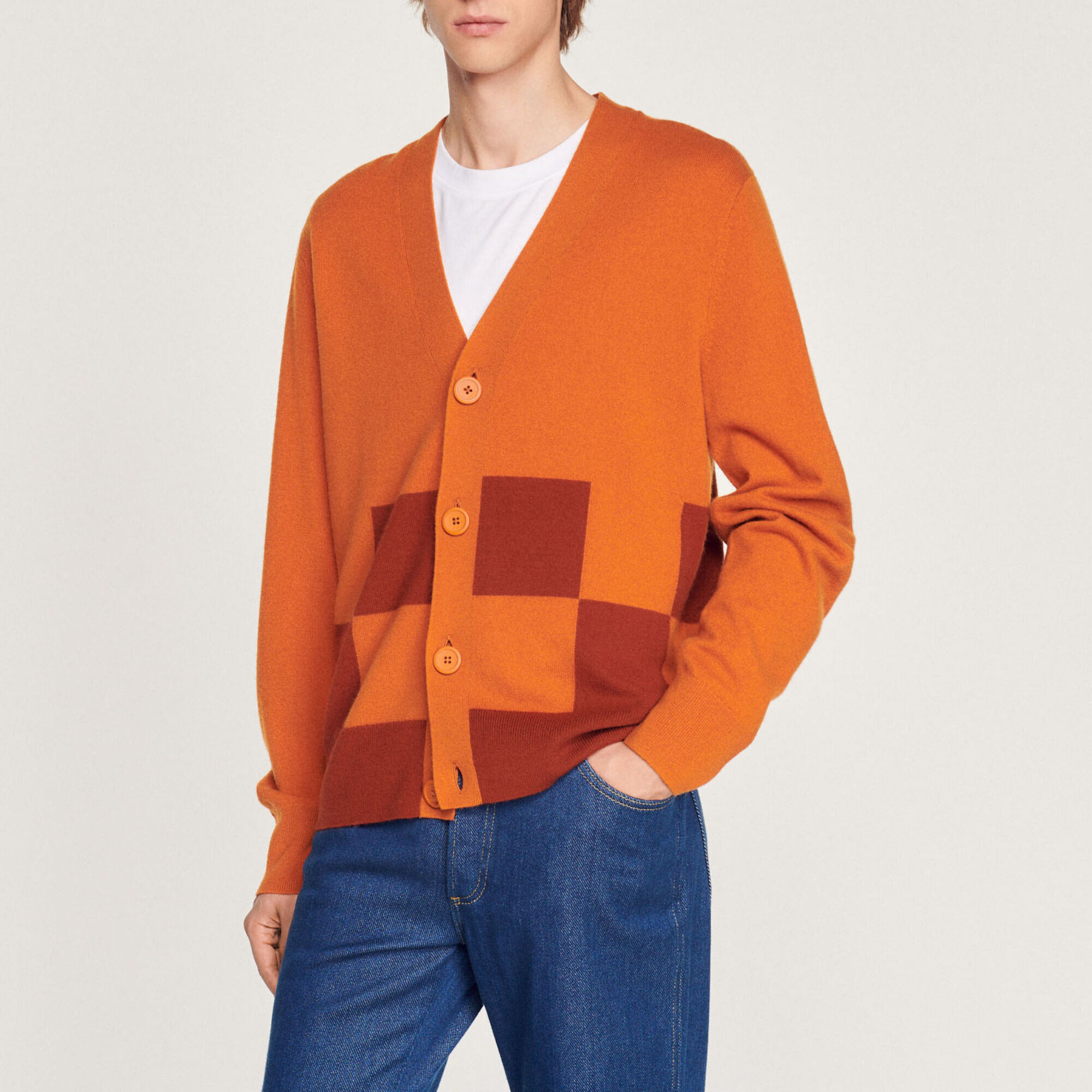Wool and cashmere cardigan