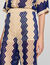 Two-tone open weave trousers