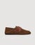 Suede lace-up boat shoes