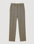 Straight-leg checked trousers