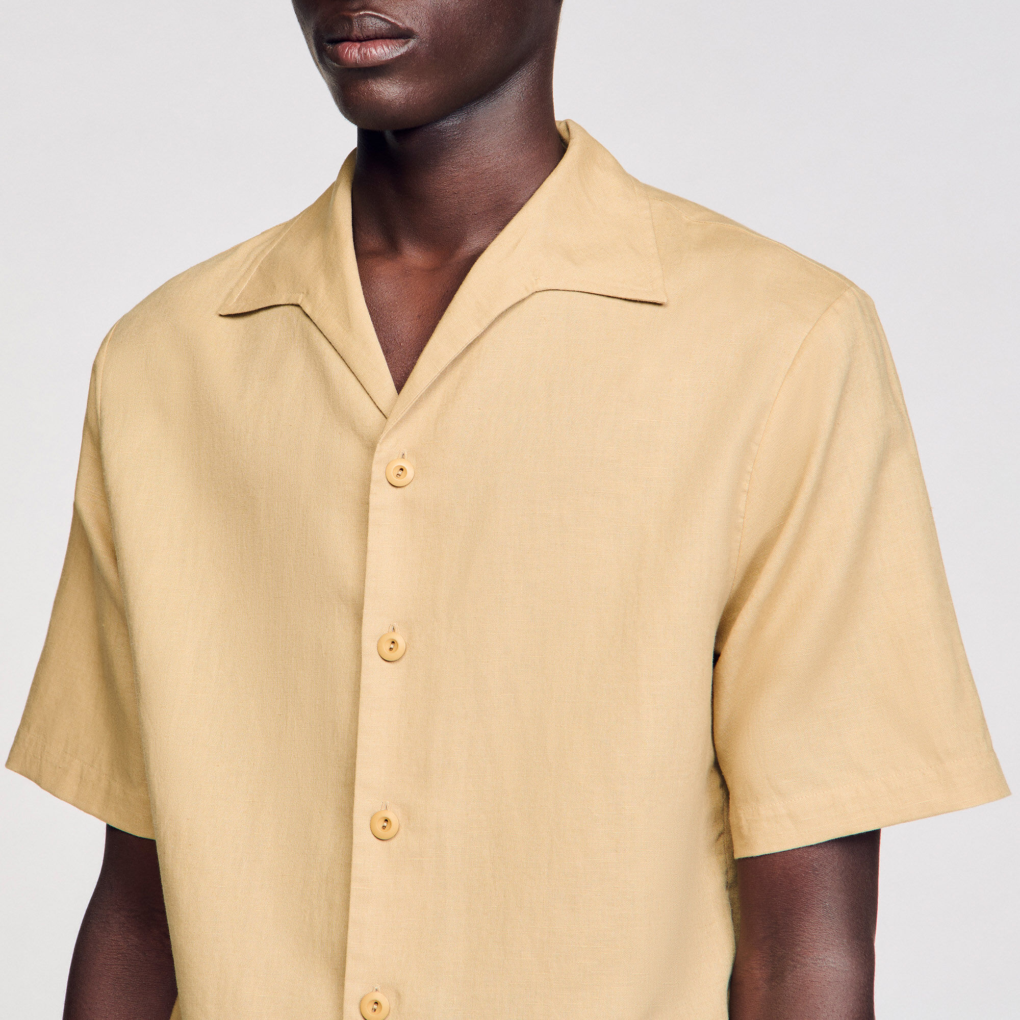 Cotton and linen shirt
