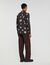 Floral print linen shirt