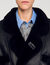 Short shearling coat