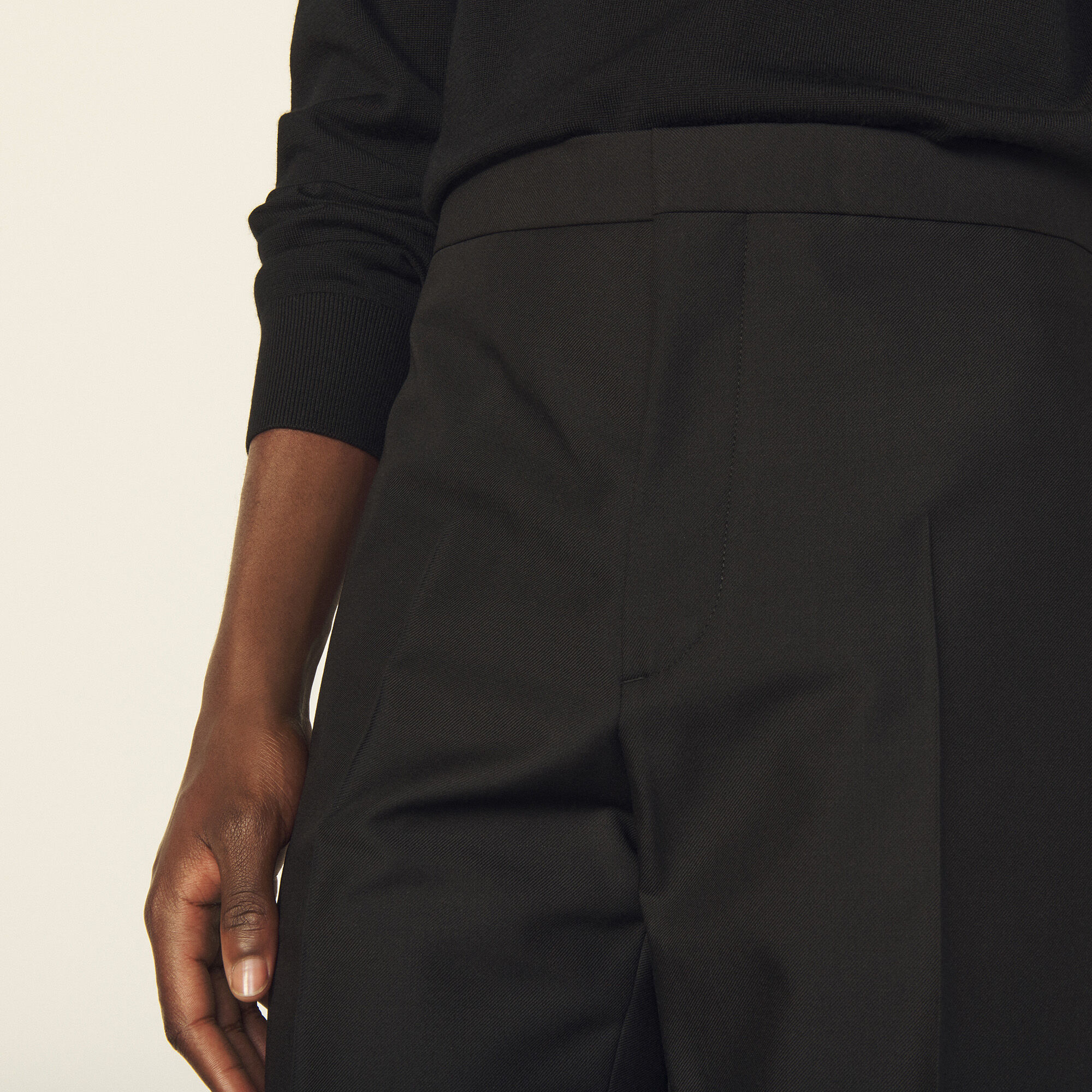Virgin wool classic trousers