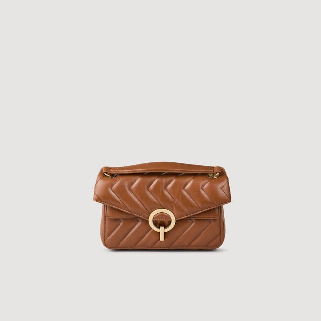 Yza small plain leather bag