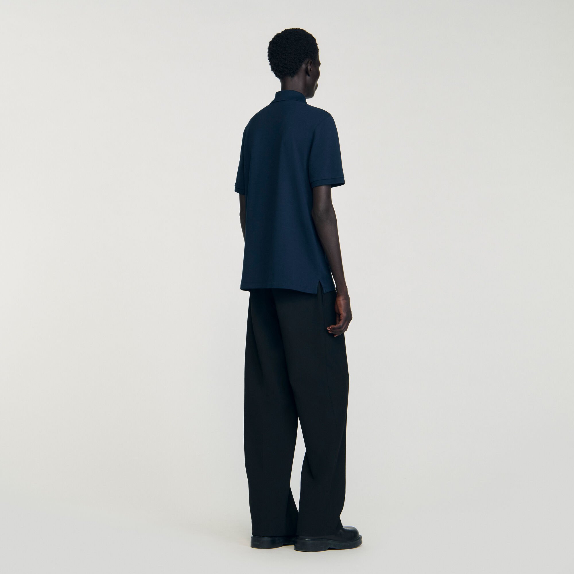 Cotton piqué polo shirt