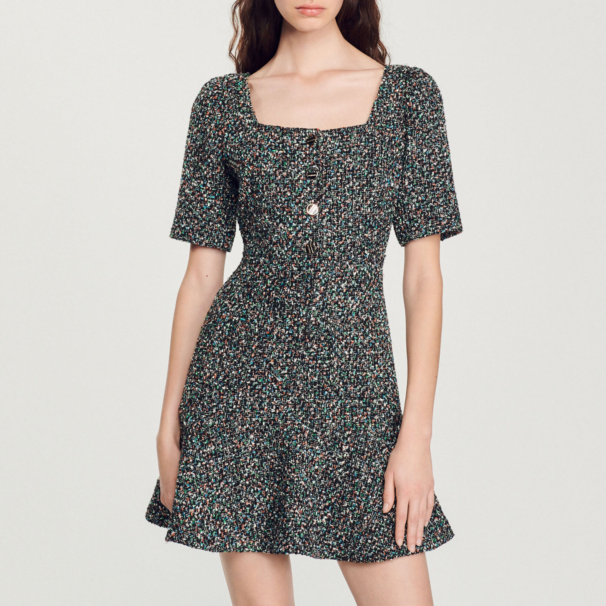 Short tweed dress
