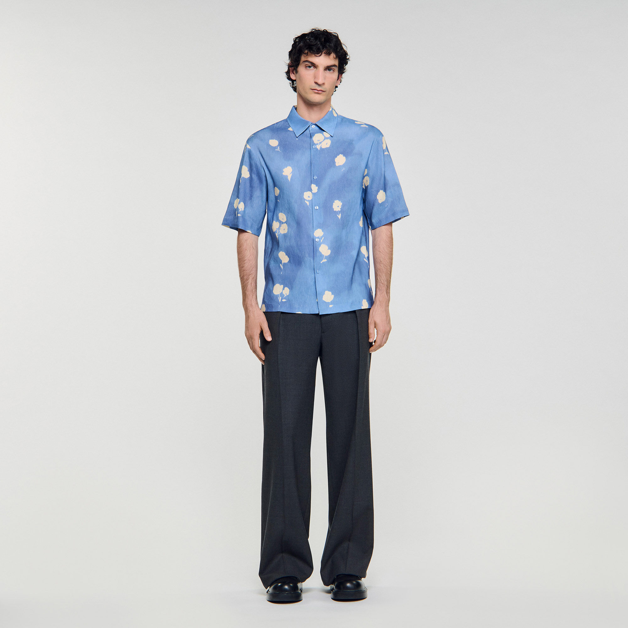 Floral motif shirt