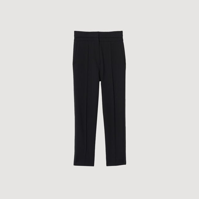 High-waisted classic trousers