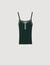 Two-tone knit vest top