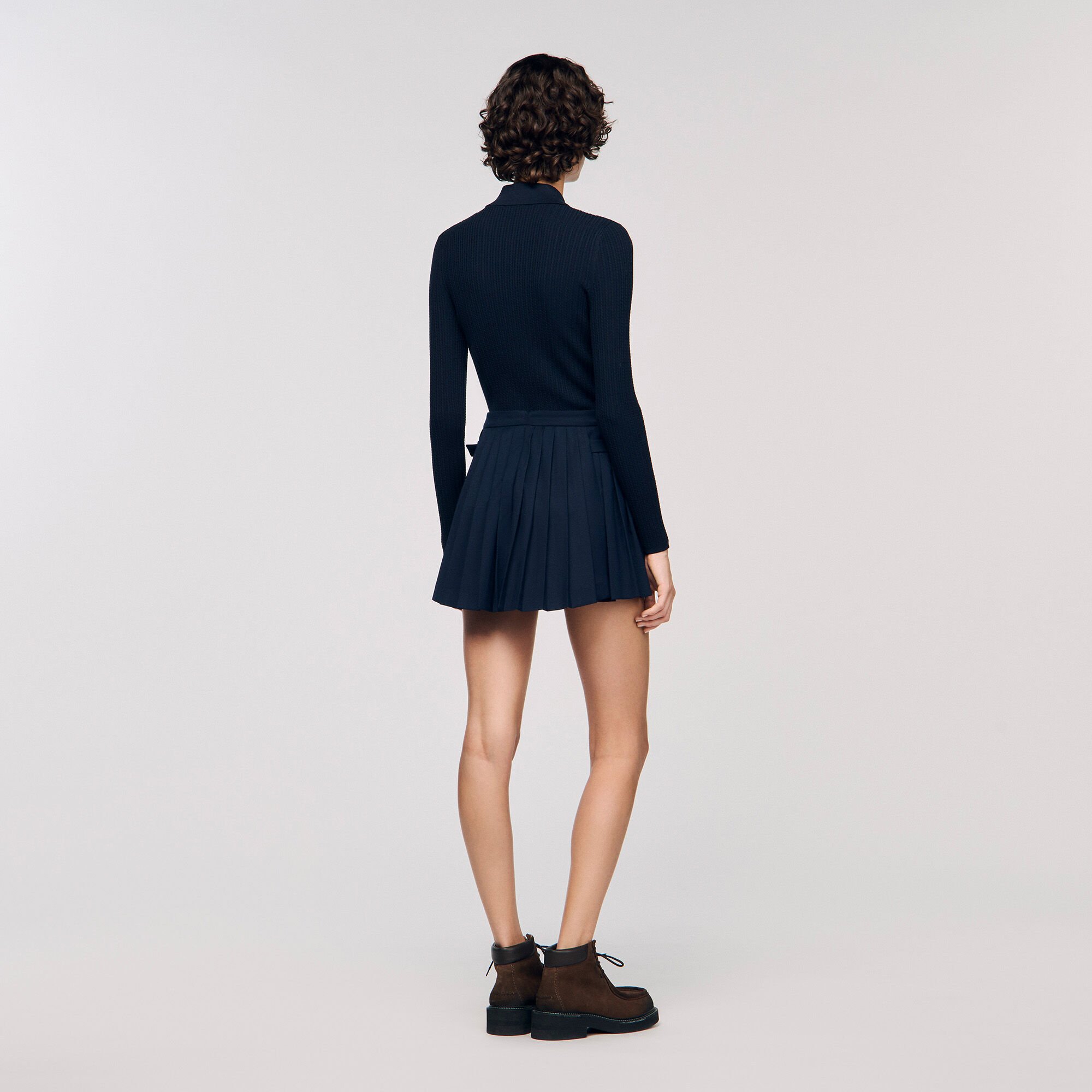 Pleated skort