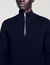 Wool jumper with zip collar