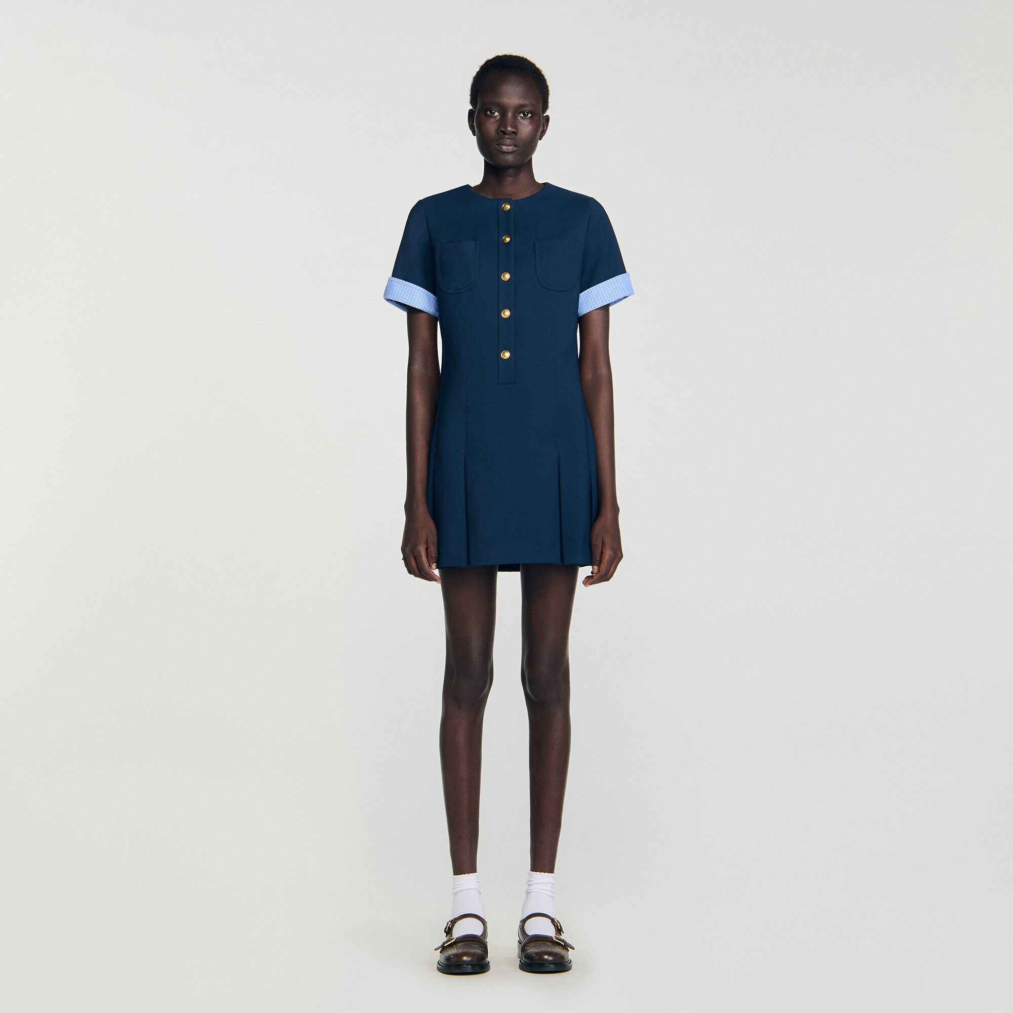 Short pleated dress