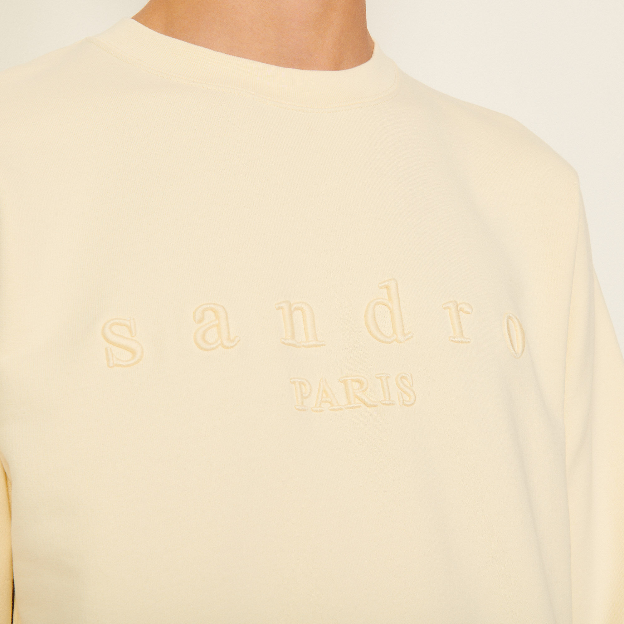 Sweatshirt with Sandro embroidery