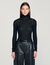 Layered turtleneck jumper