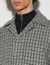 Checked wool coat