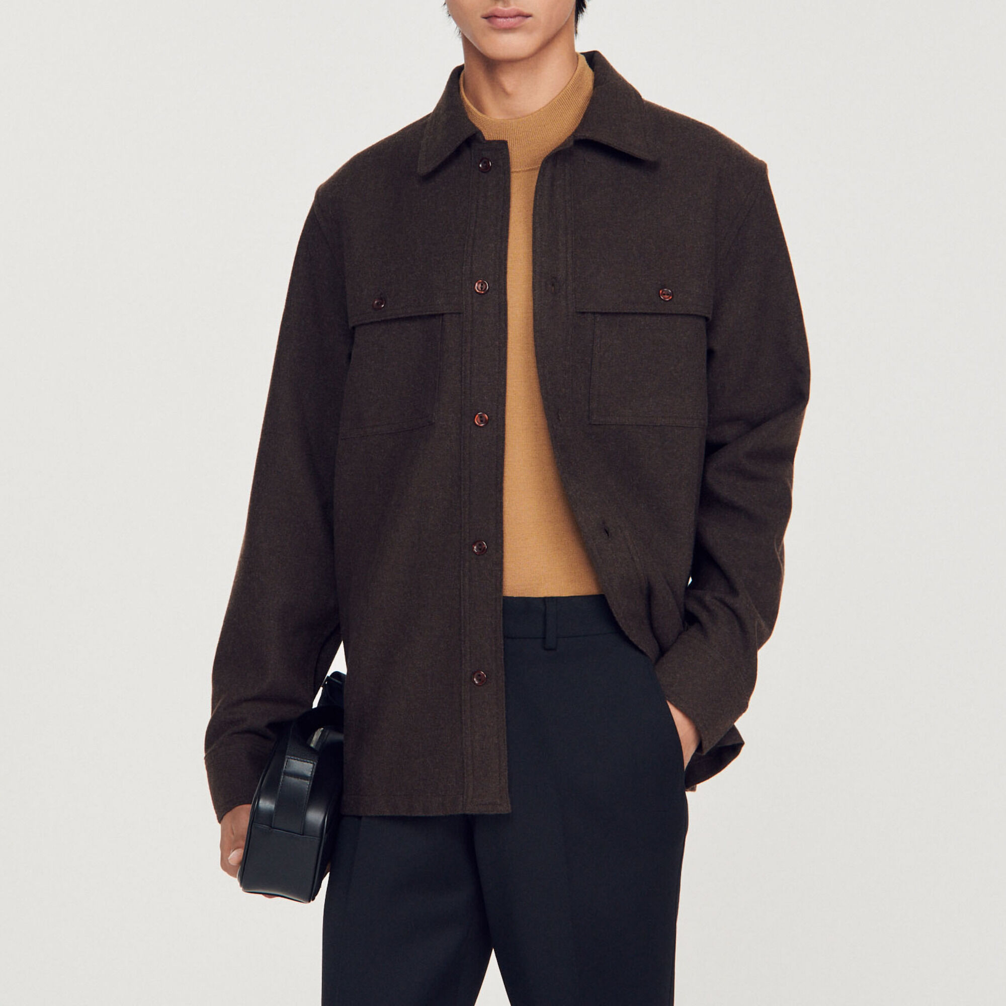 Wool overshirt