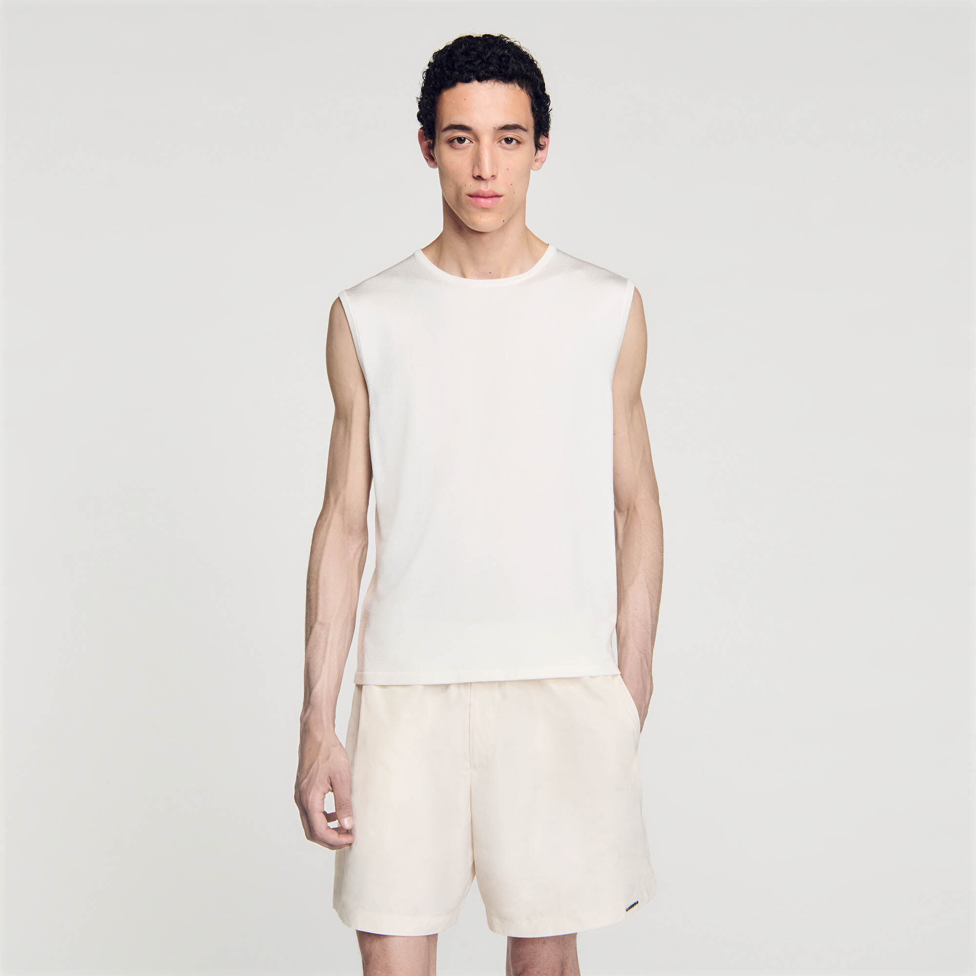 Fine knit vest top
