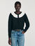 Cardigan with contrast collar