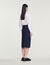 Striped zip skirt
