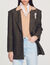 Tailored jacket with embellished brooch