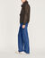 Shearling collar aviator jacket