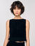 Ruffled knit crop top