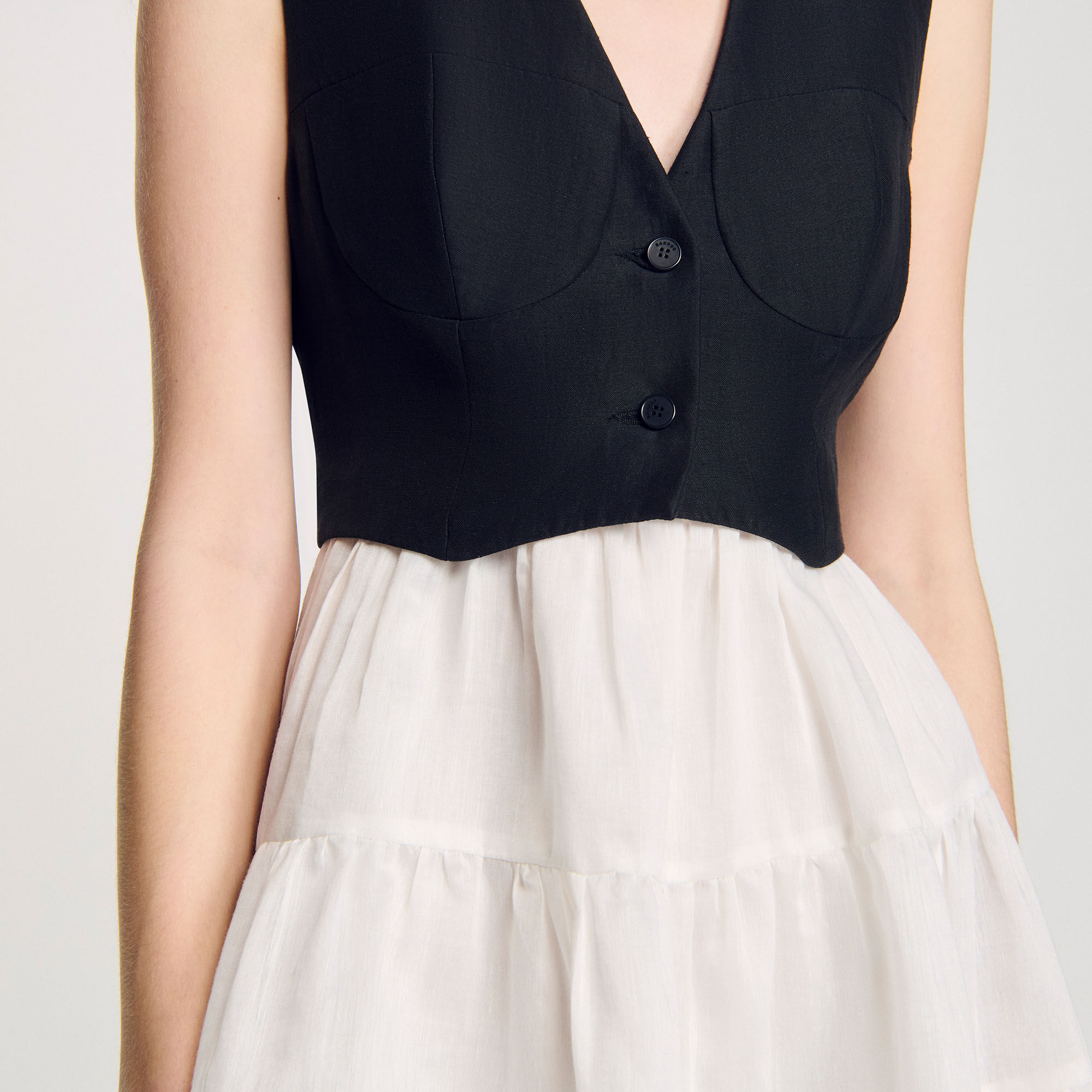 Two-tone short dress