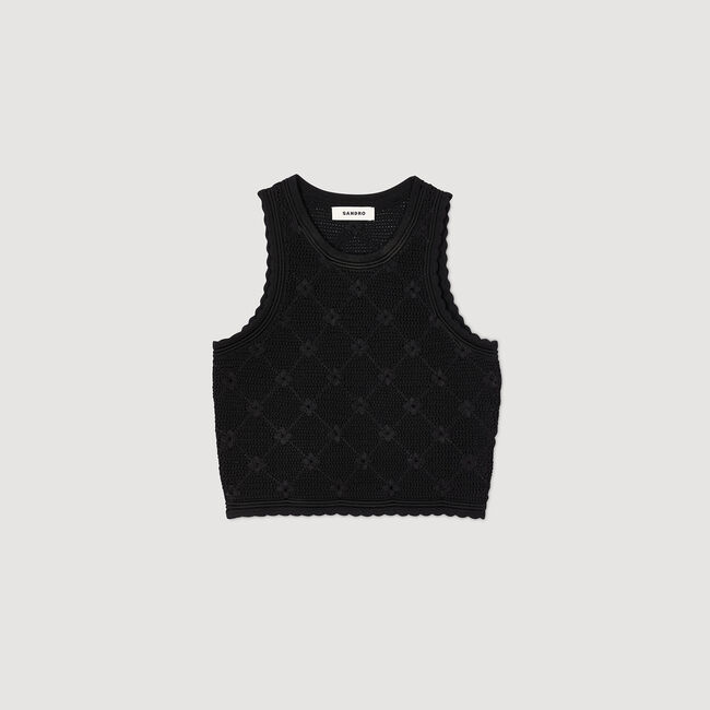 Decorative knit top