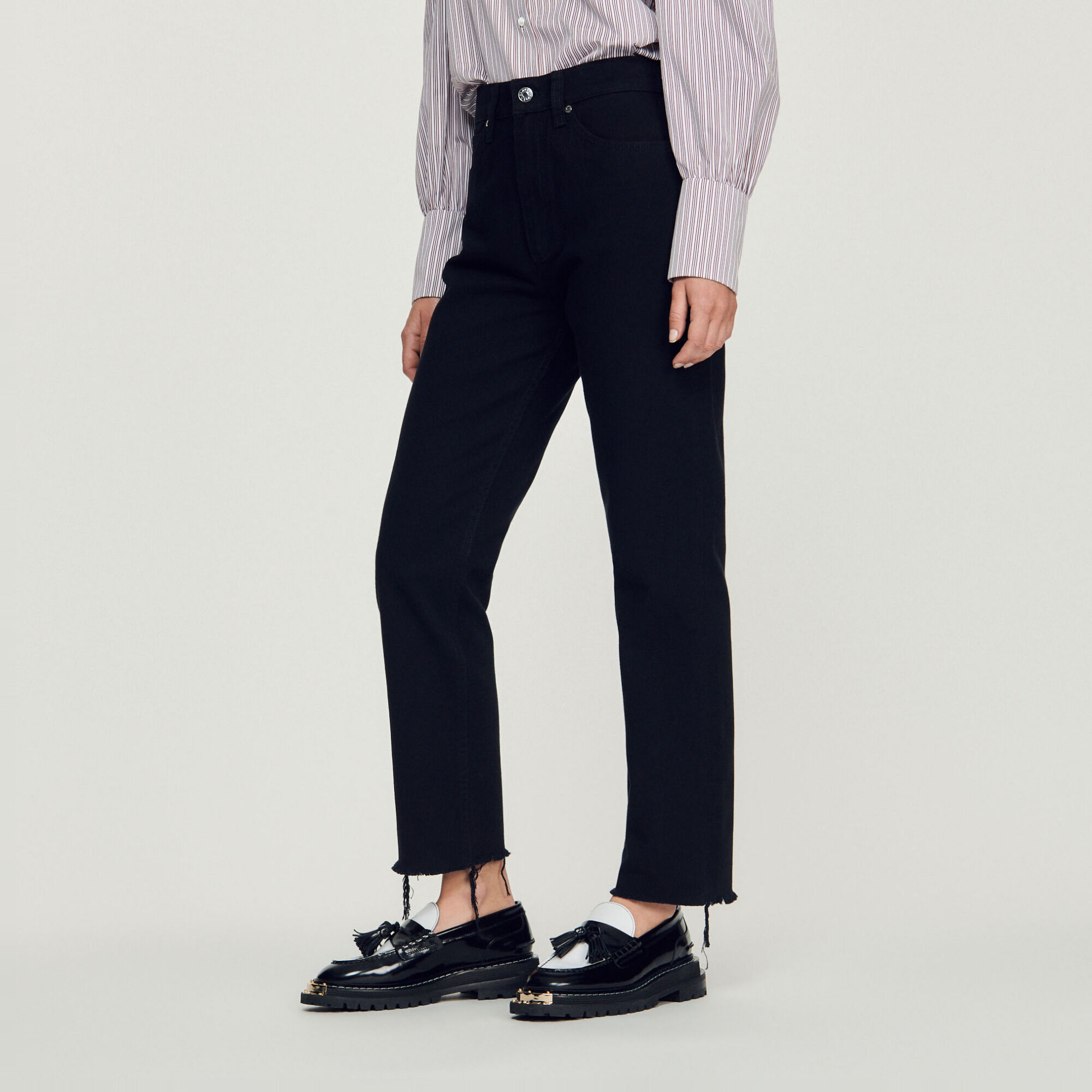 Straight-leg jeans