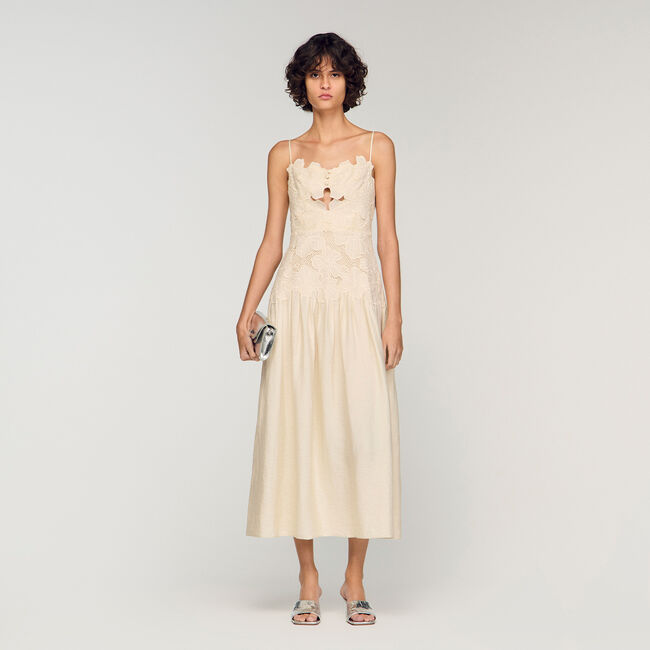 Guipure maxi dress