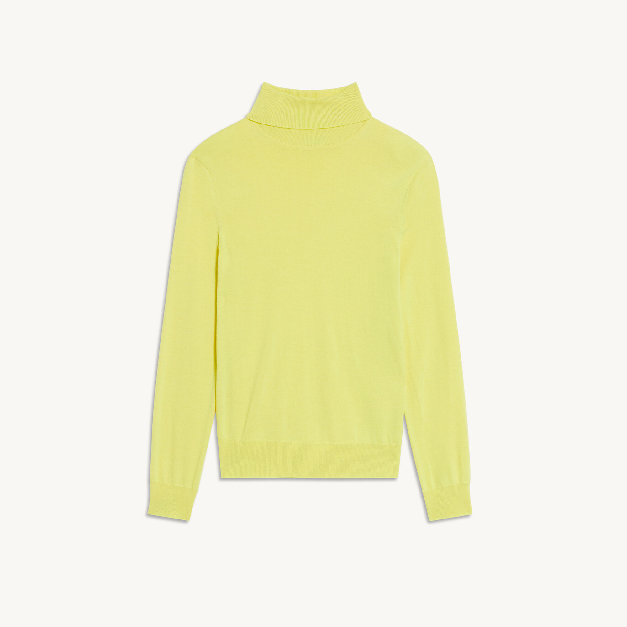 Roll neck wool sweater