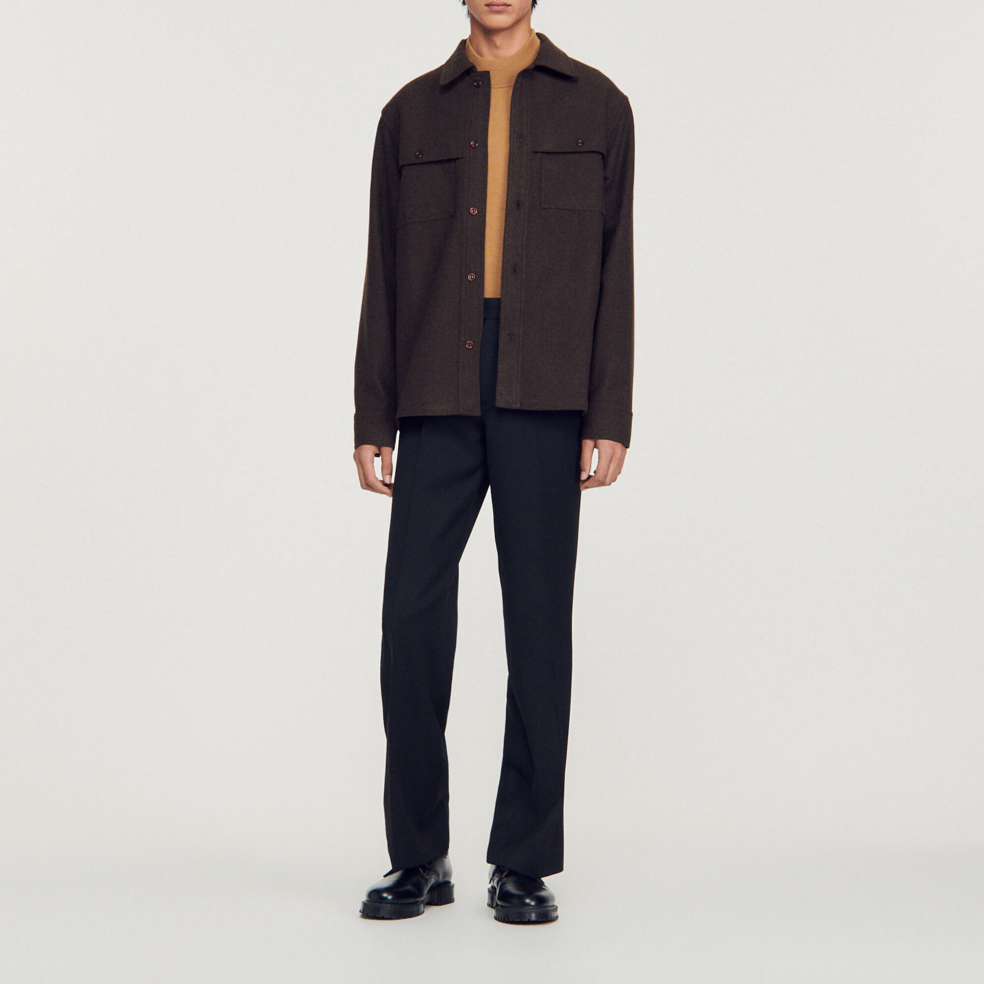 Wool overshirt