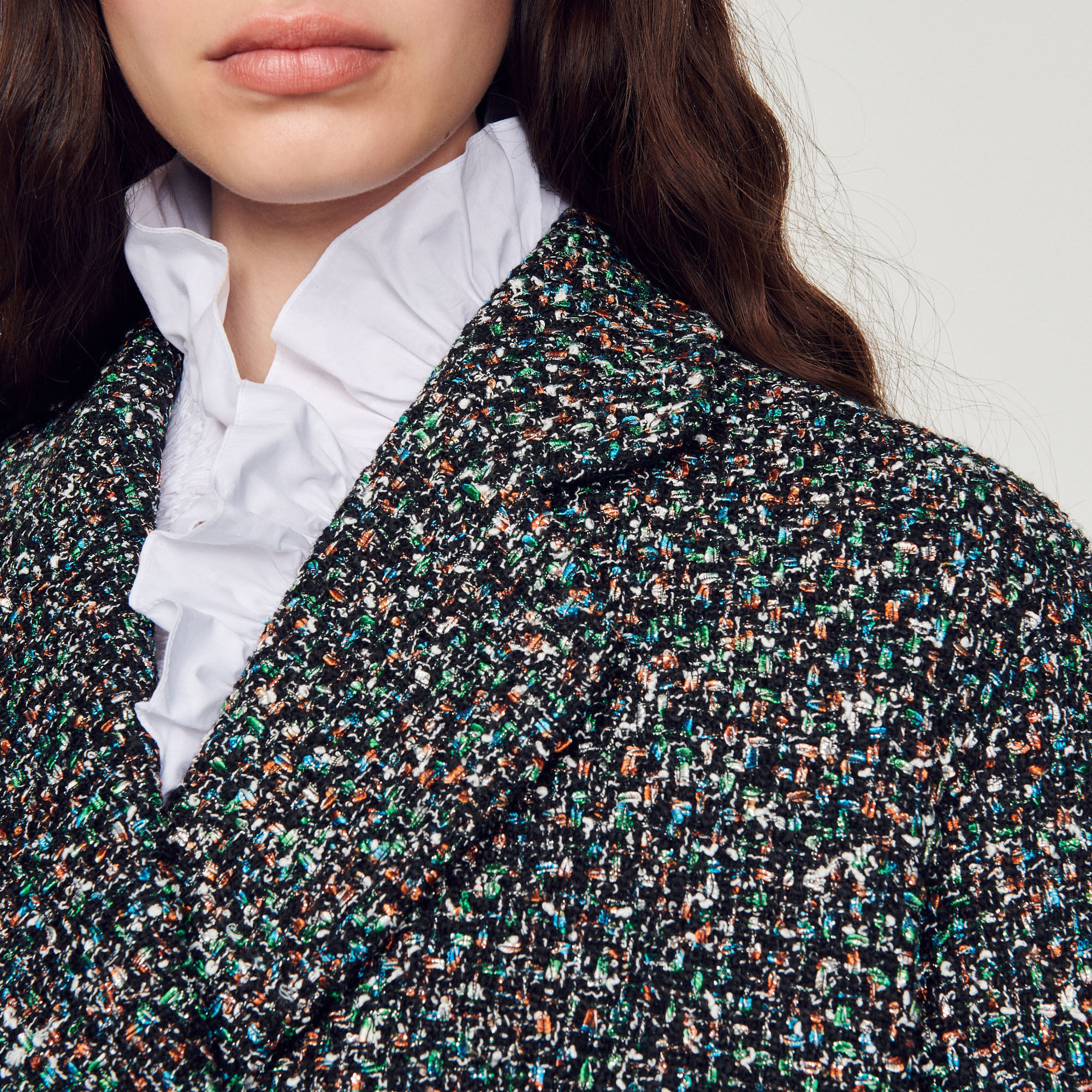 Cropped tweed jacket