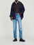 Knitted wide-neck sweater