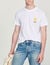 Cotton T-shirt with tulip embroidery