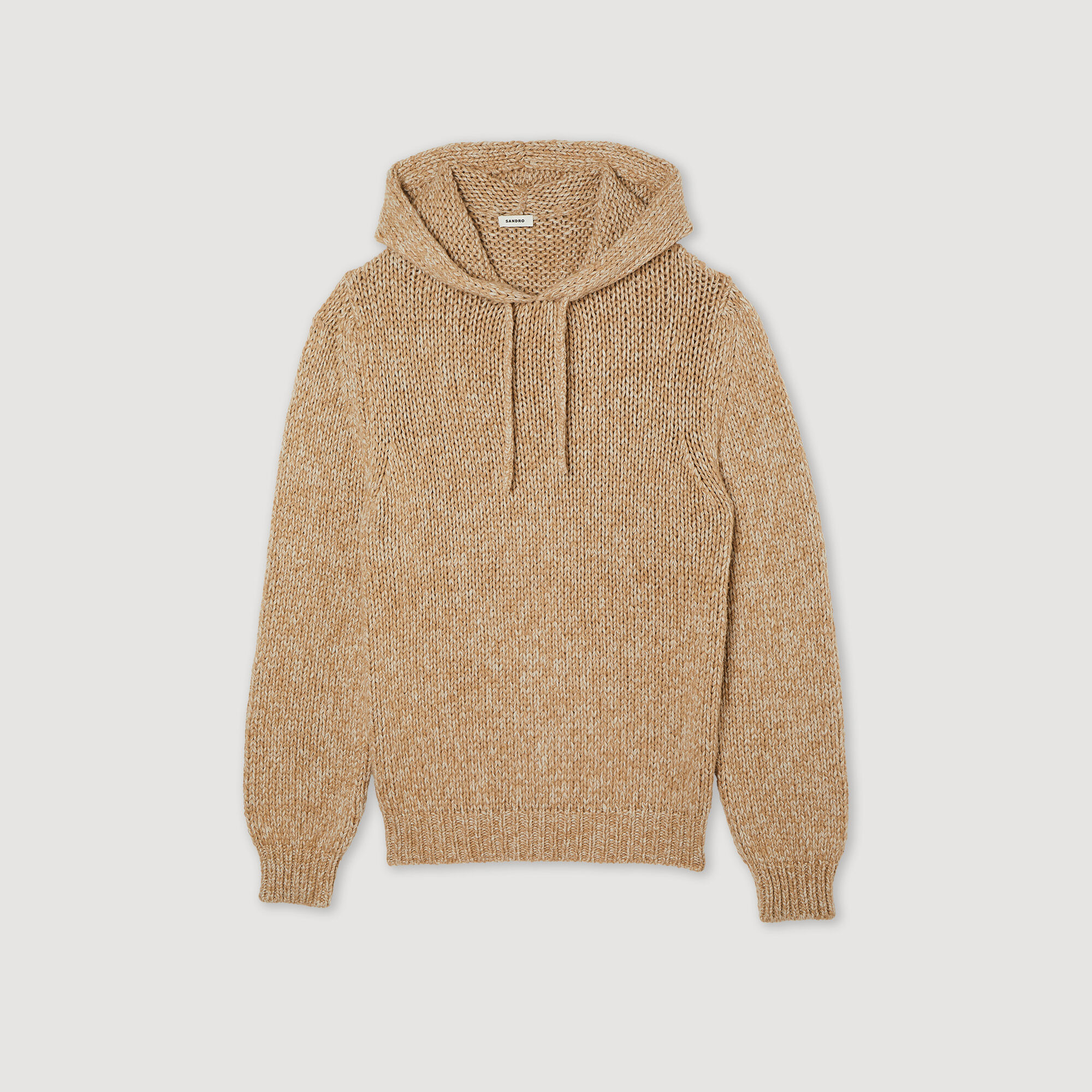 Oversized knit hoodie