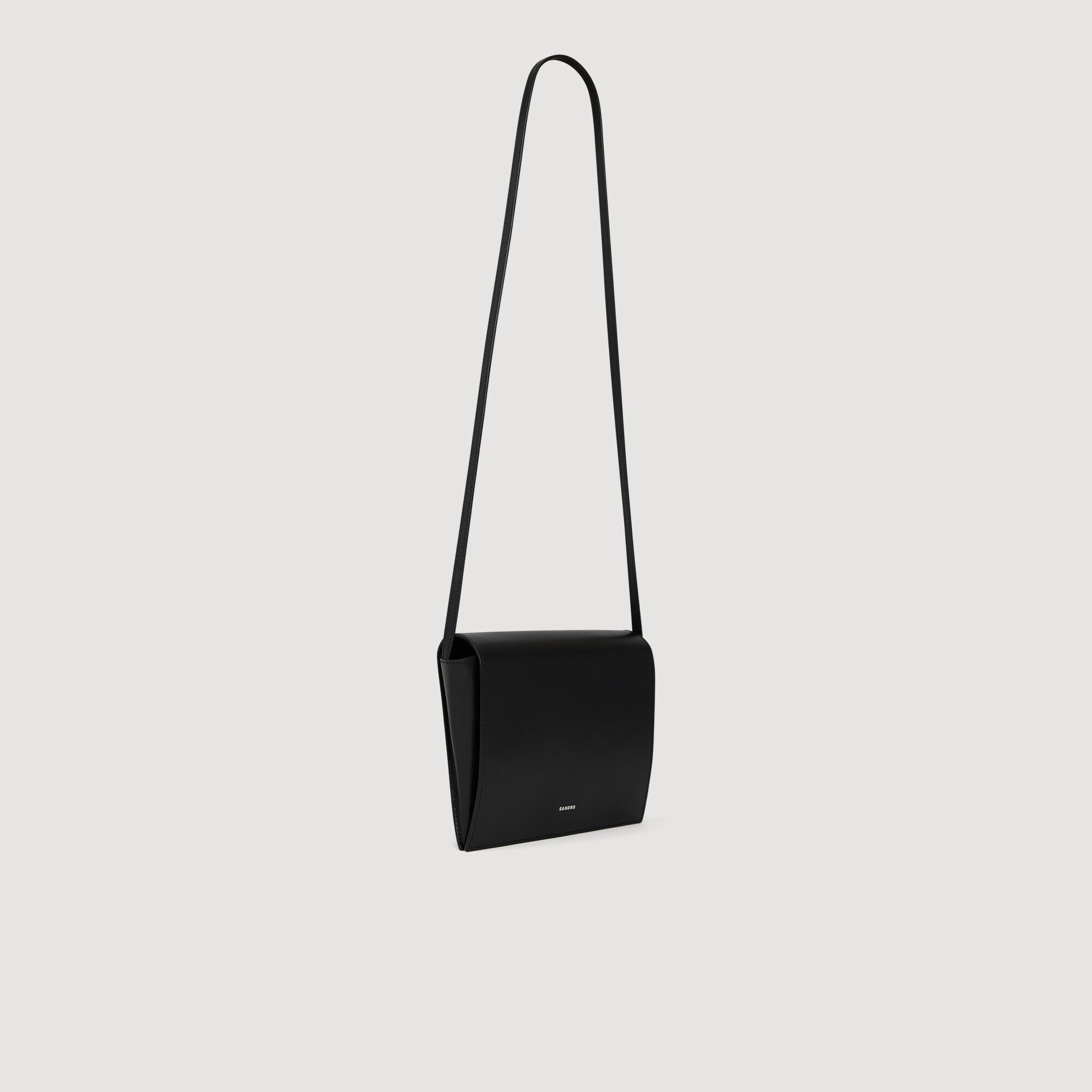Small leather bag with logo